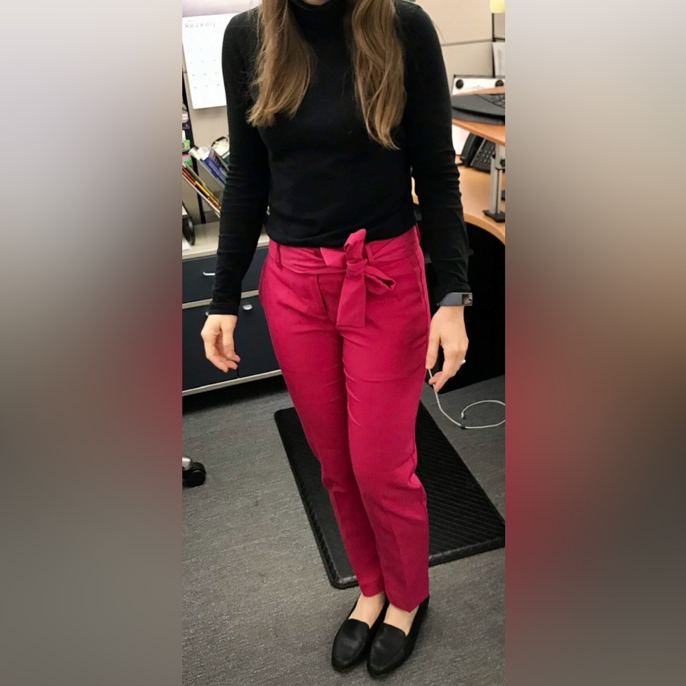 LAST CHANCE Ann Taylor Hot Pink Trousers